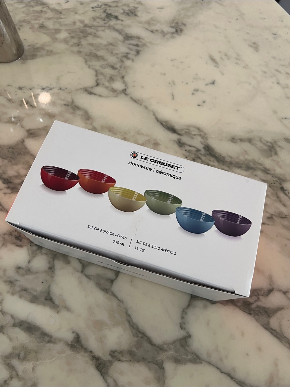 Le Creuset | Vancouver Rainbow Stoneware Snack Bowl Set (6-Piece)